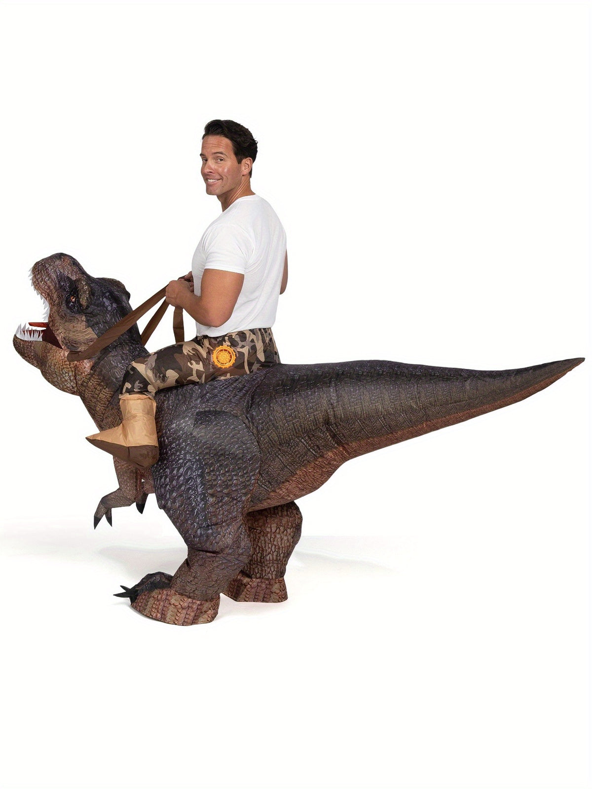 t rex inflatable dinosaur costume ride blow