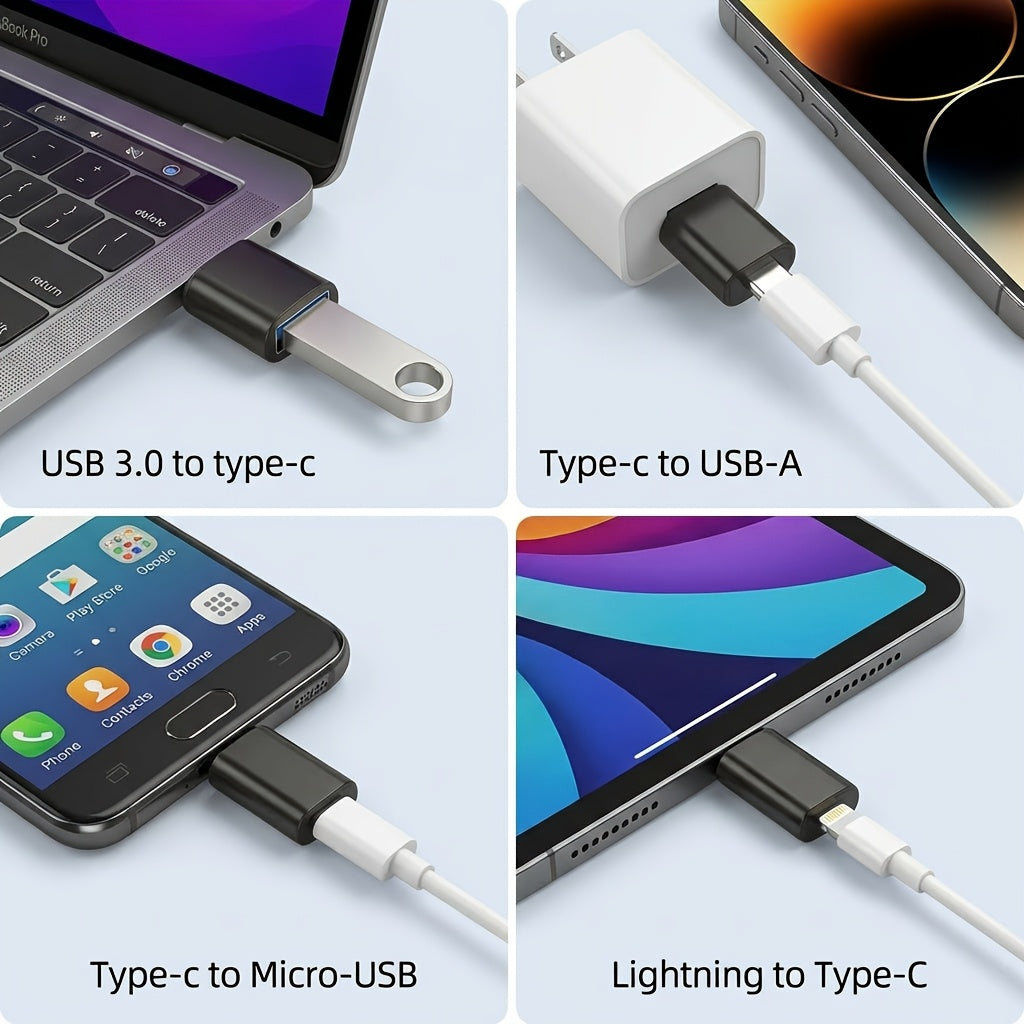 6 pack usb adapter set multi function usb 3 0 type c type c