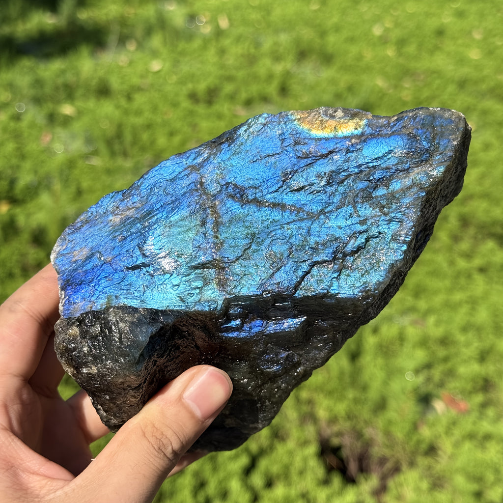 1pc random large   stone labradorite loose gemstones