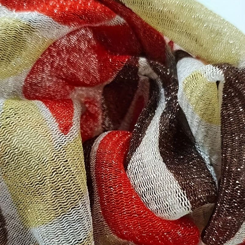 4pcs womens mesh headscarves chiffon veil neck covers