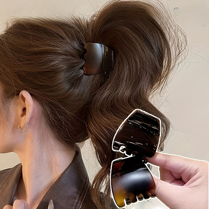 womens high ponytail volumizing hair clip random color anti