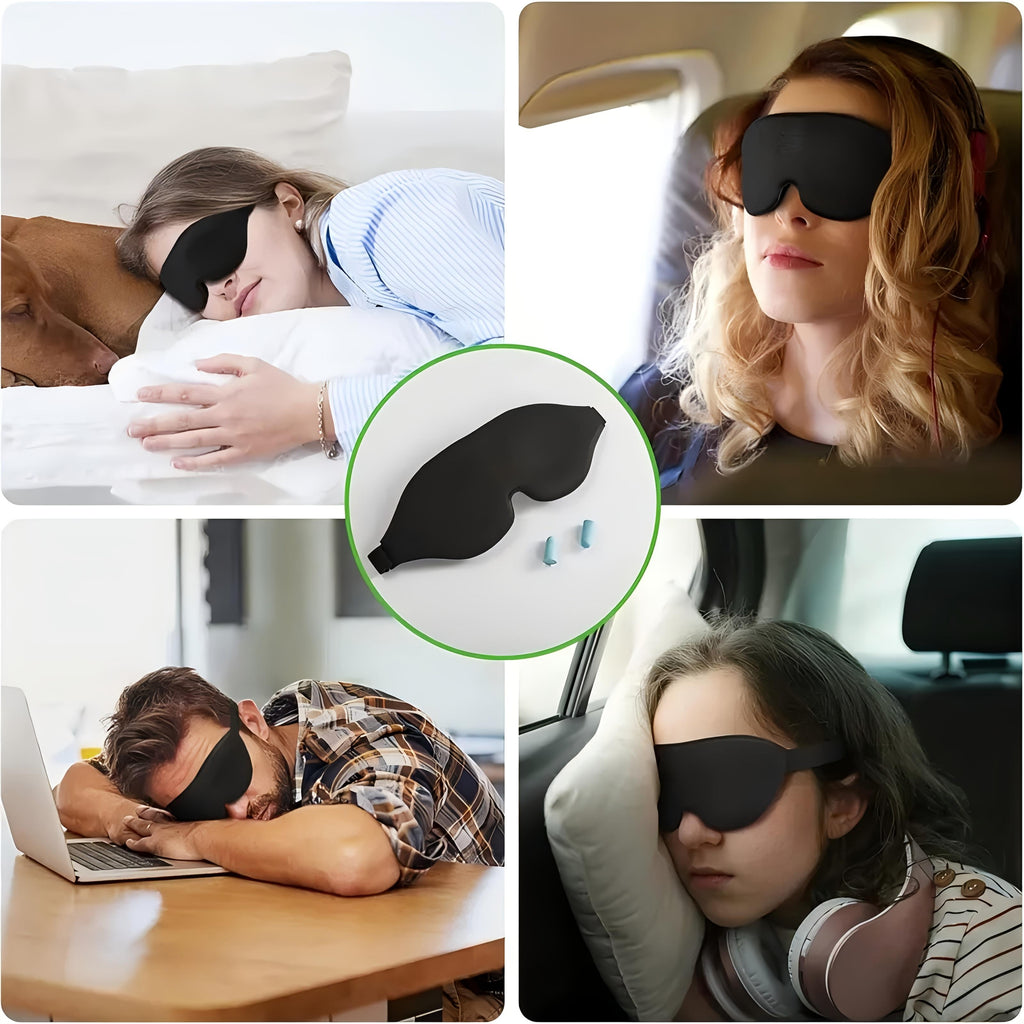 1pc 3d contoured sleep mask zero eye pressure eye cover