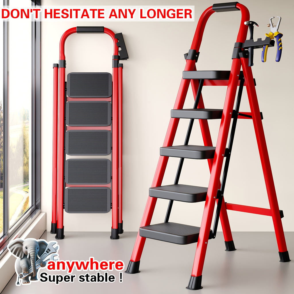 folding 5 4 3 step ladder portable multi functional ladder