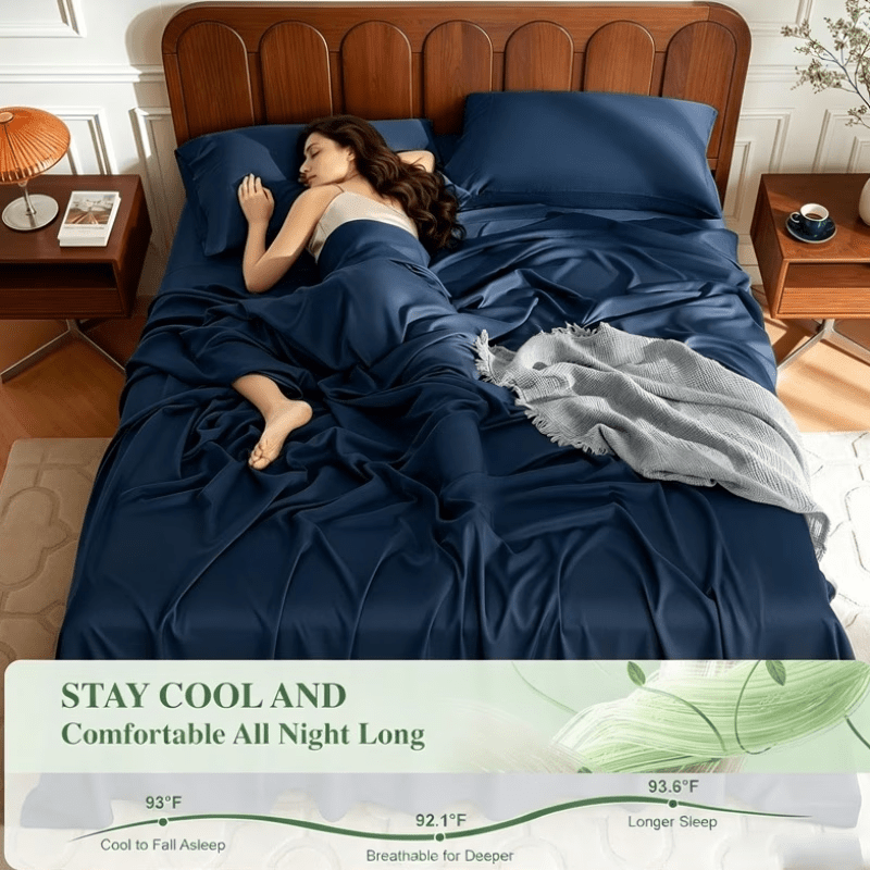 4pcs bamboo fiber sheet set 2200