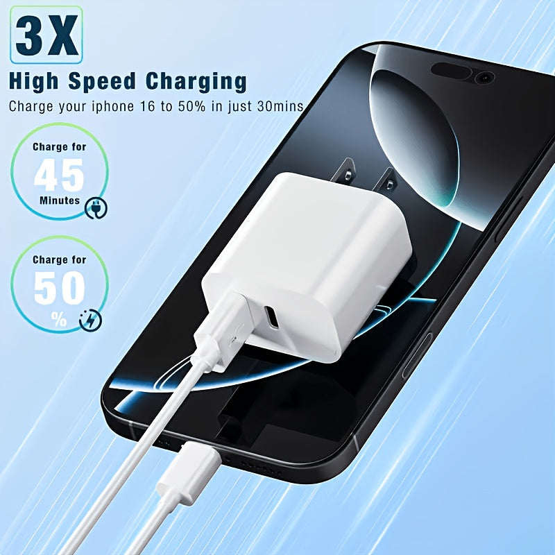20w usb c fast phone charger type c power adapter 2 port