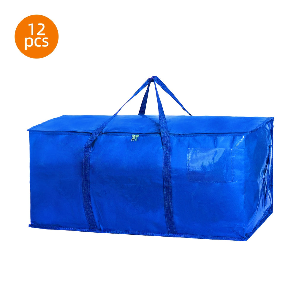 12pcs extra large moving bags zippers carrying handles heavy