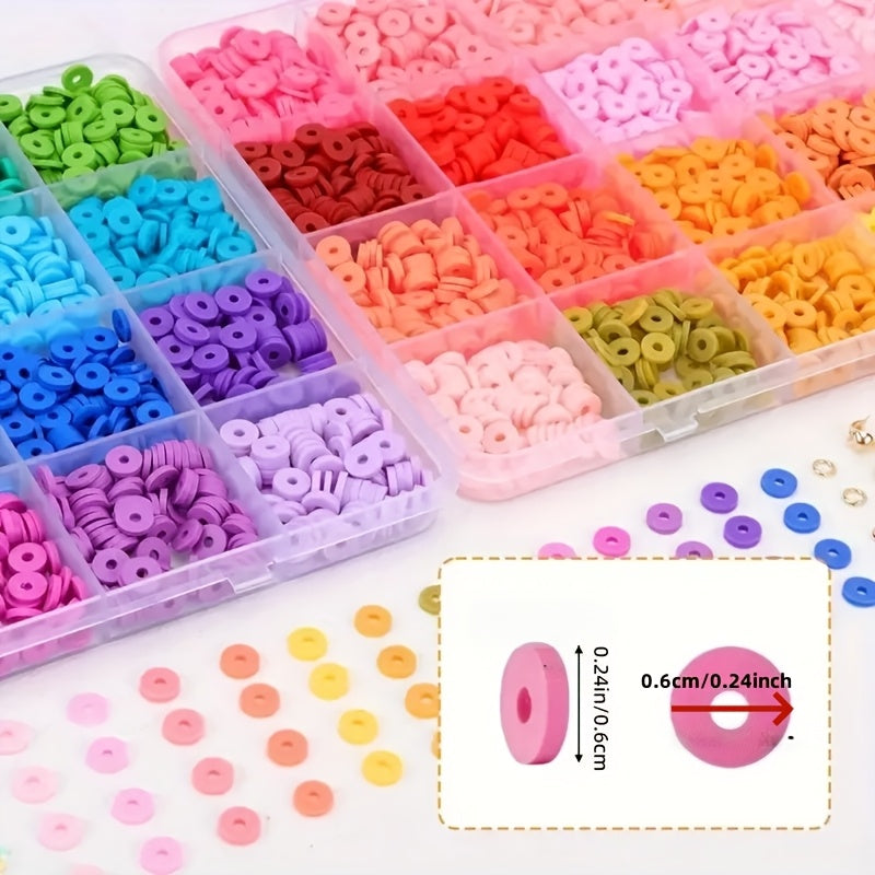 5120pcs clay bead bracelet making kit polymer clay beads diy