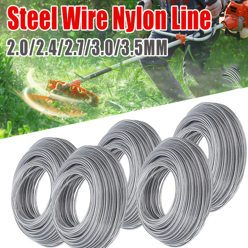 16 4ft steel wire nylon   in thicknesses 2 0
