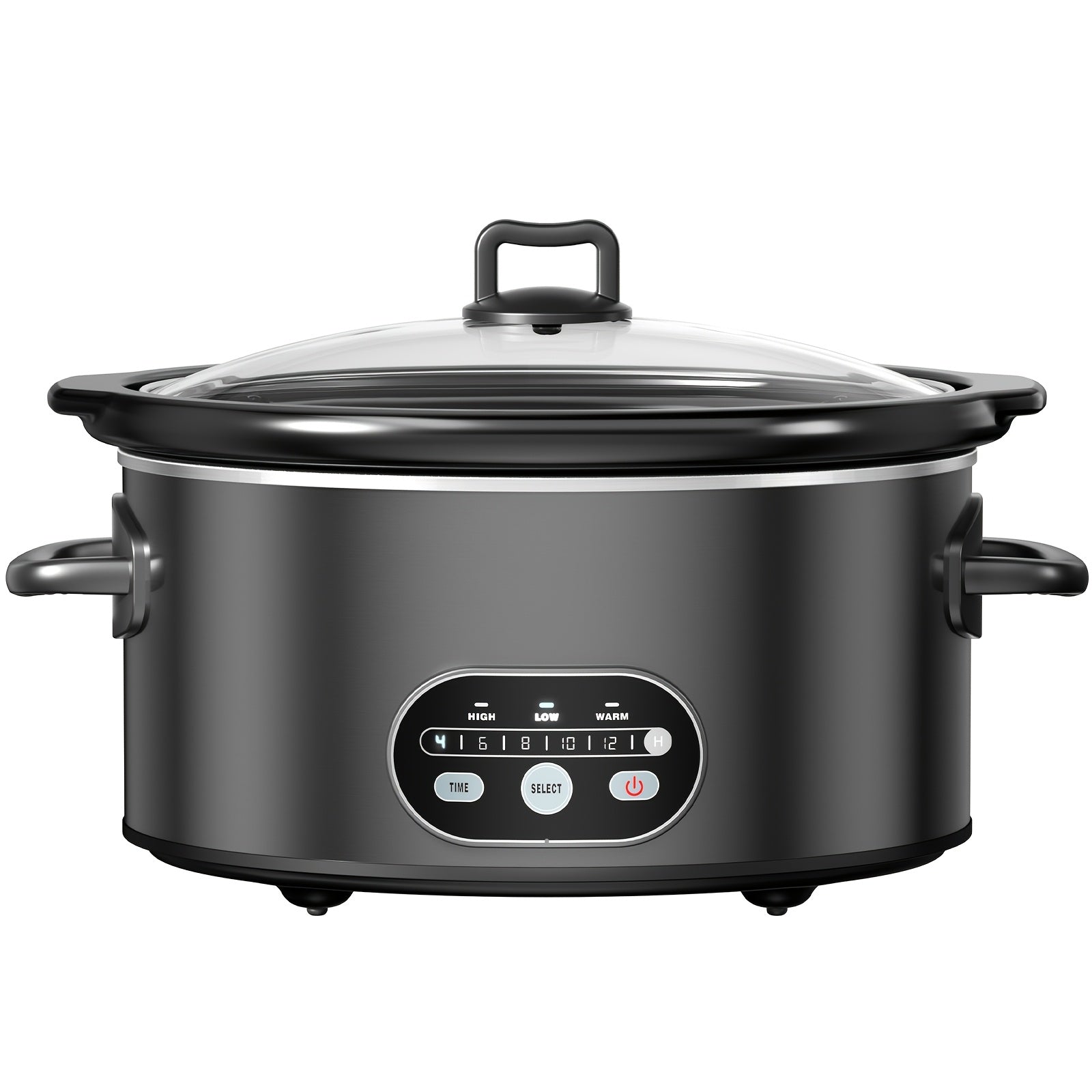 6 8 qt large electric slow cooker 3 heating settings