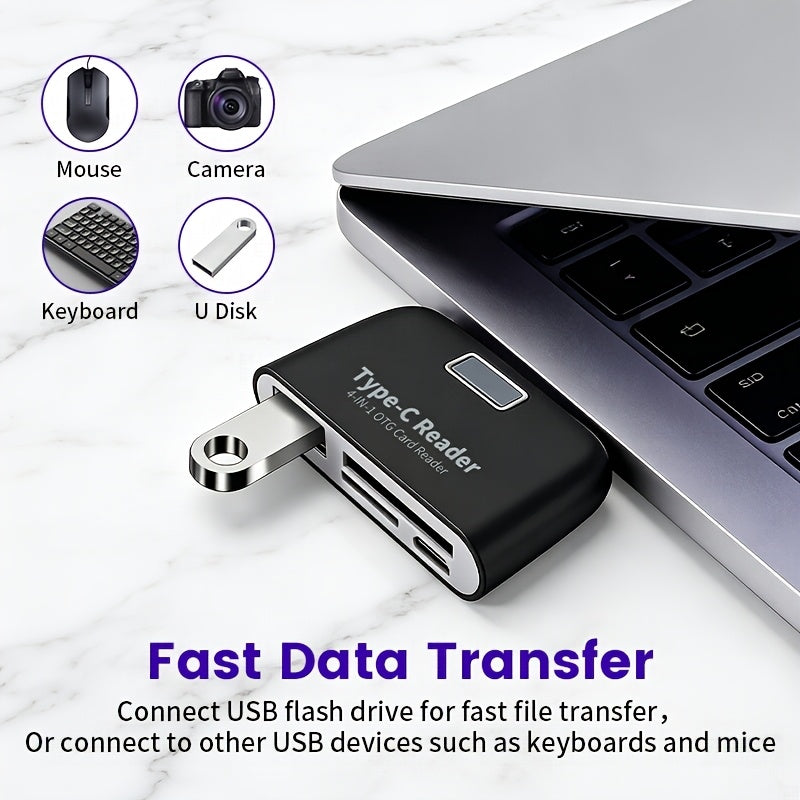 portable otg card reader writer suitable type   plug