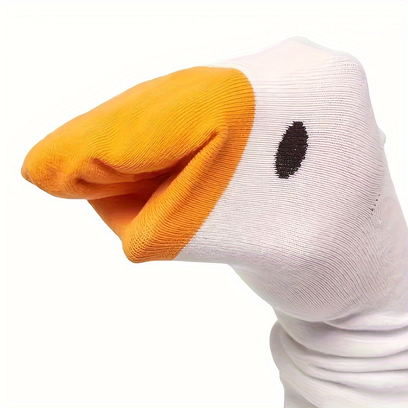1 pair goose head socks women ins hip hop trendy socks