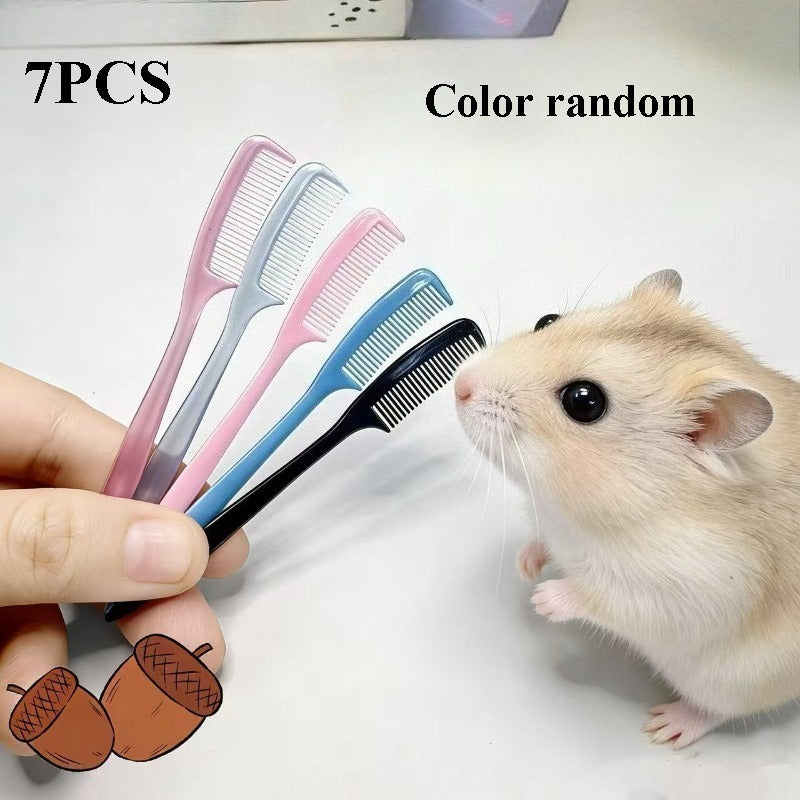 random 7pcs set   grooming brush kit small animals