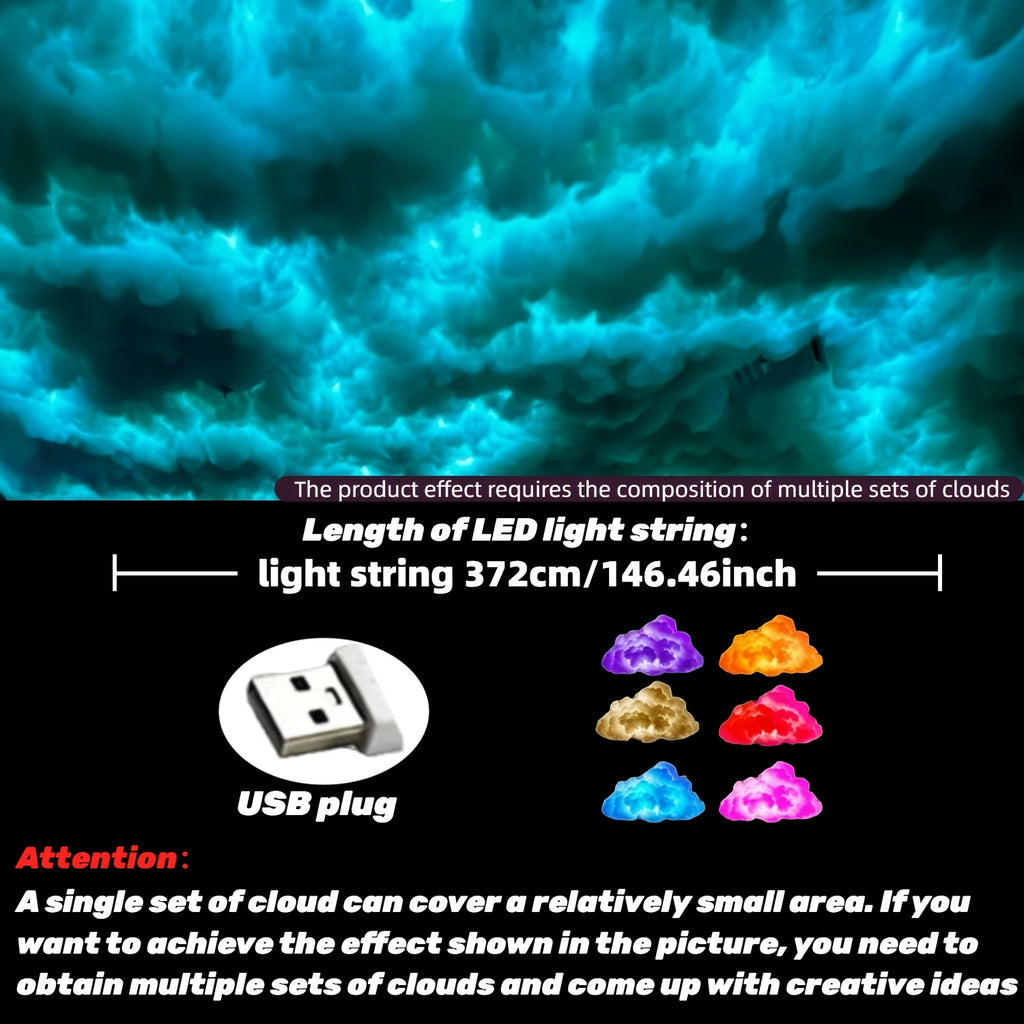 thundercloud led light lightning cloud