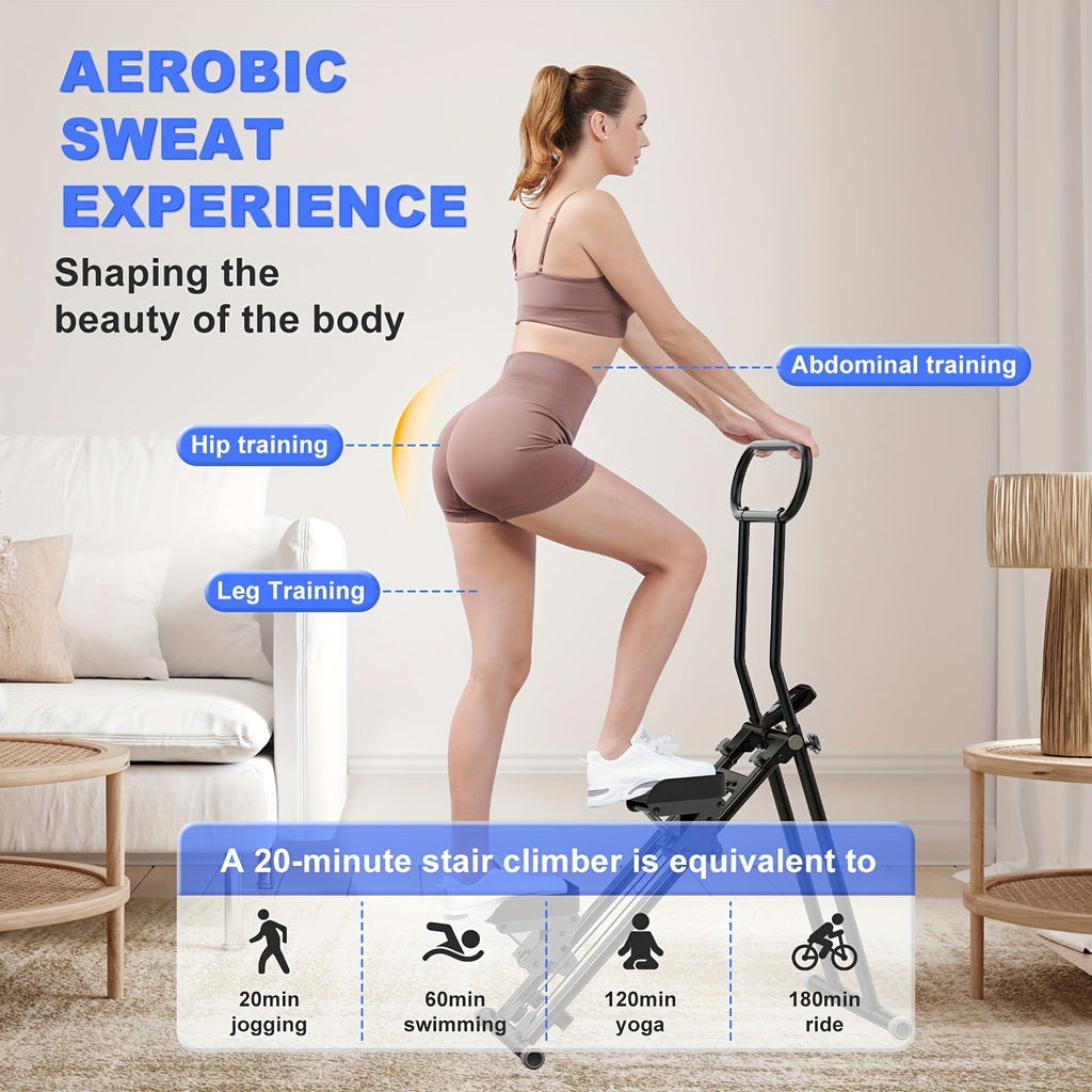 stair stepper foldable vertical aerobic climber