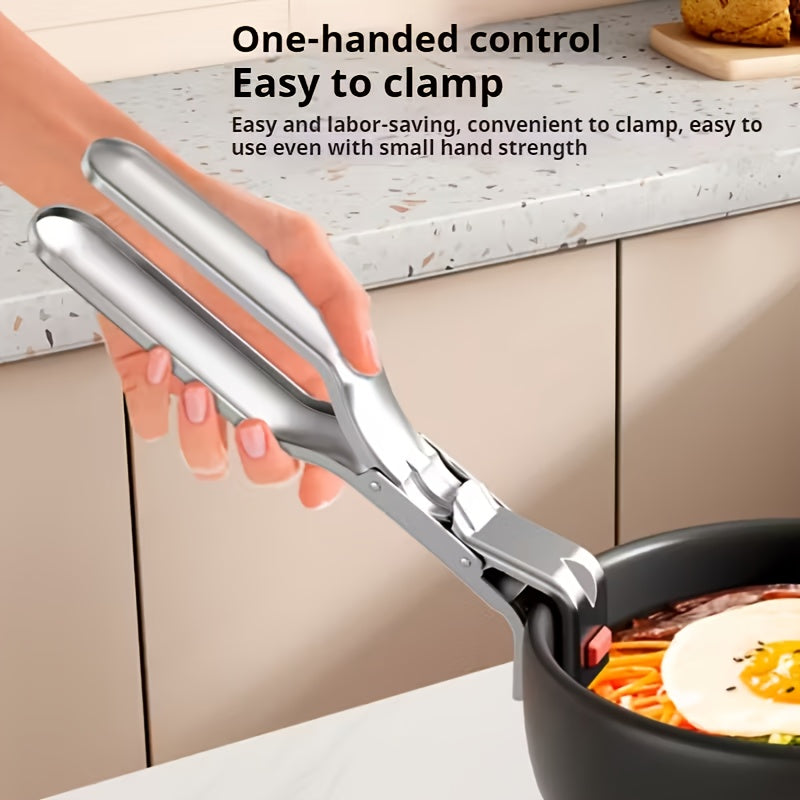 stainless steel anti scalding clip kitchen bowl lifter