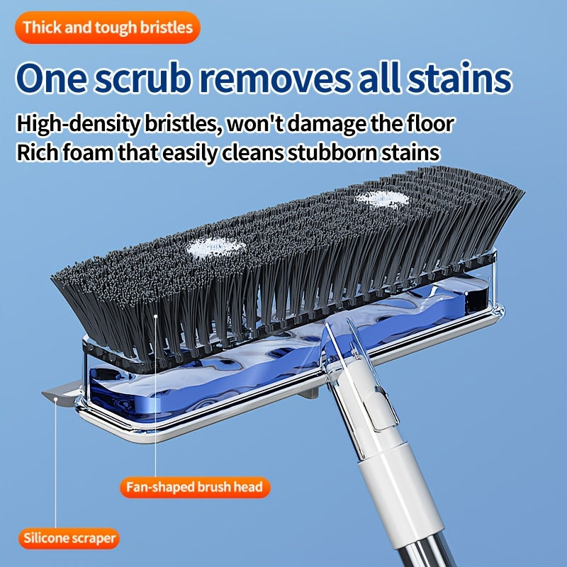 4 in 1 v shaped floor scrub brush liquid storage