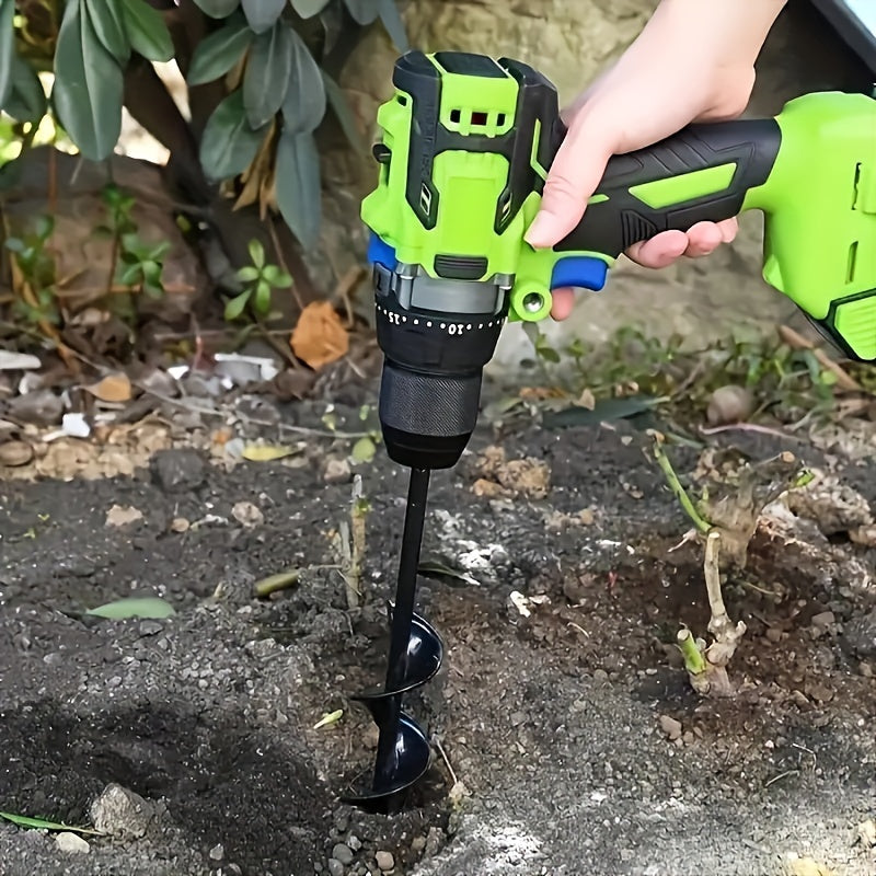 quick plant heavy duty auger drill bit metal garden tool