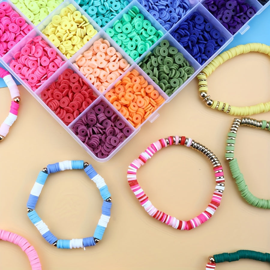 5120pcs clay bead bracelet making kit polymer clay beads diy