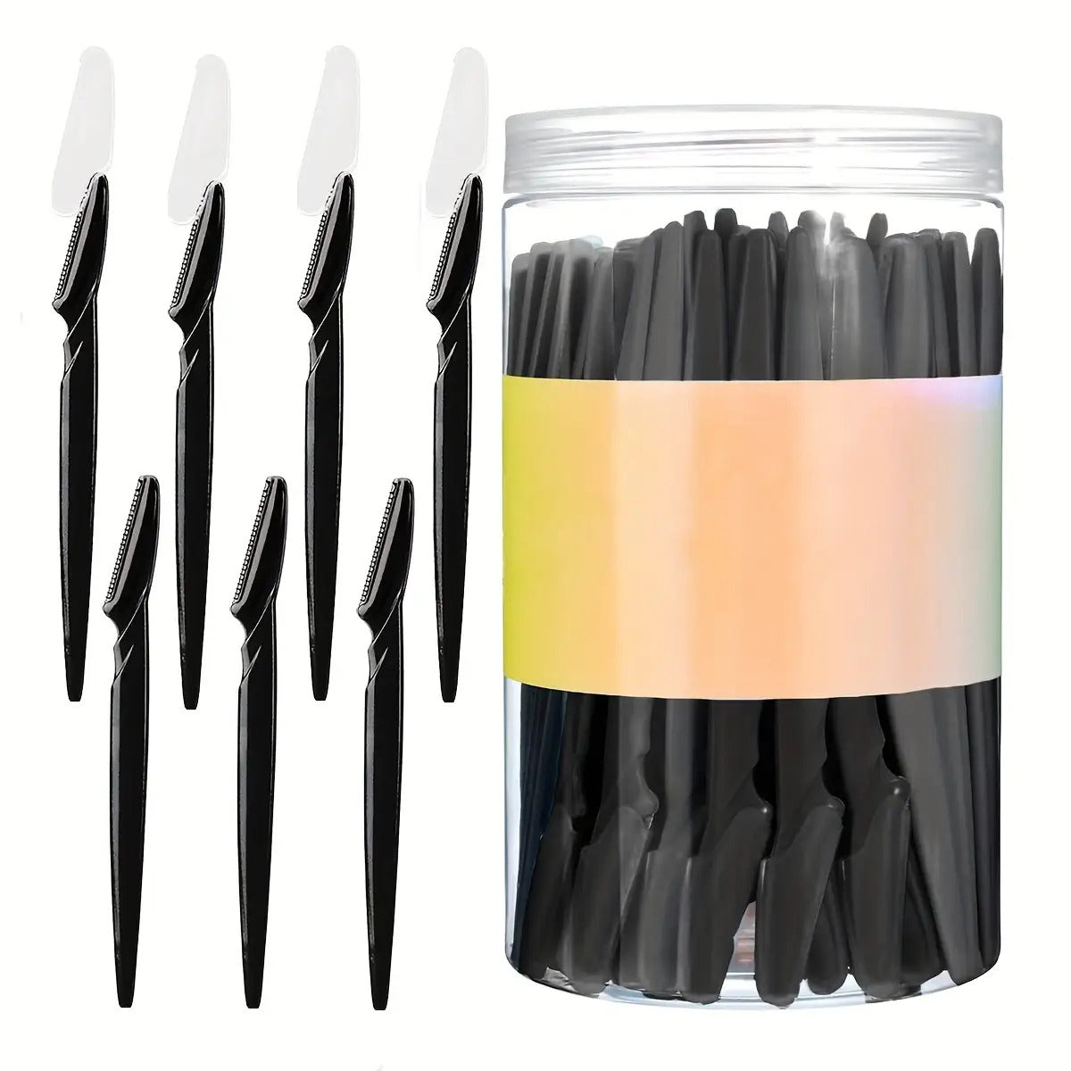 50pcs pack non irritating stainless steel facial razor