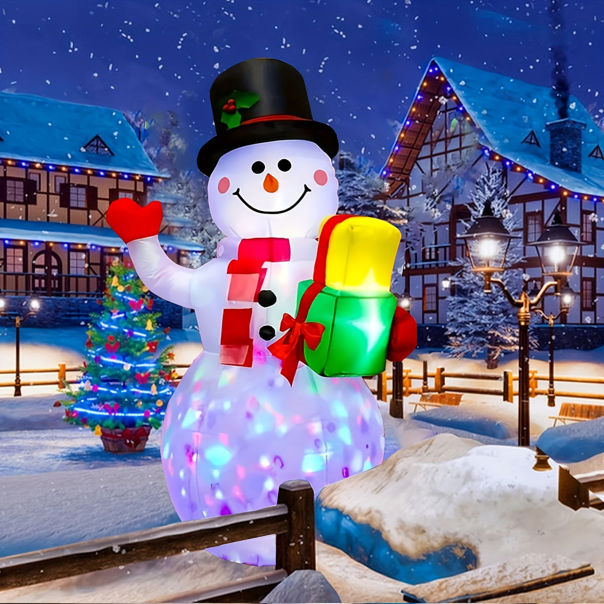 1pc 5ft christmas inflatables snowman decorations 360