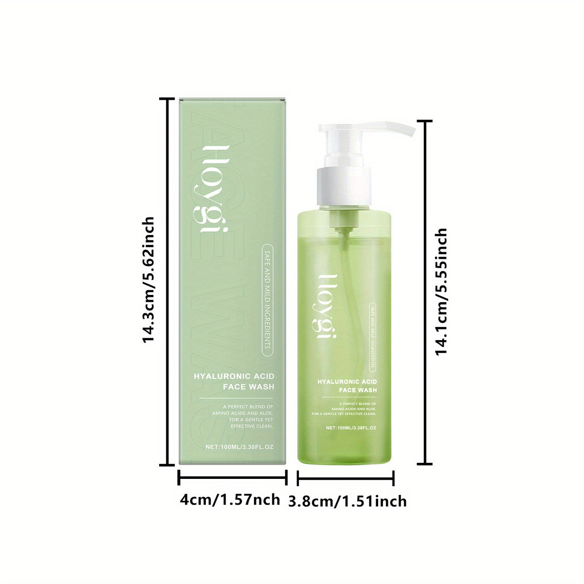 gentle hyaluronic acid cleansing gel aloe oat ingredients