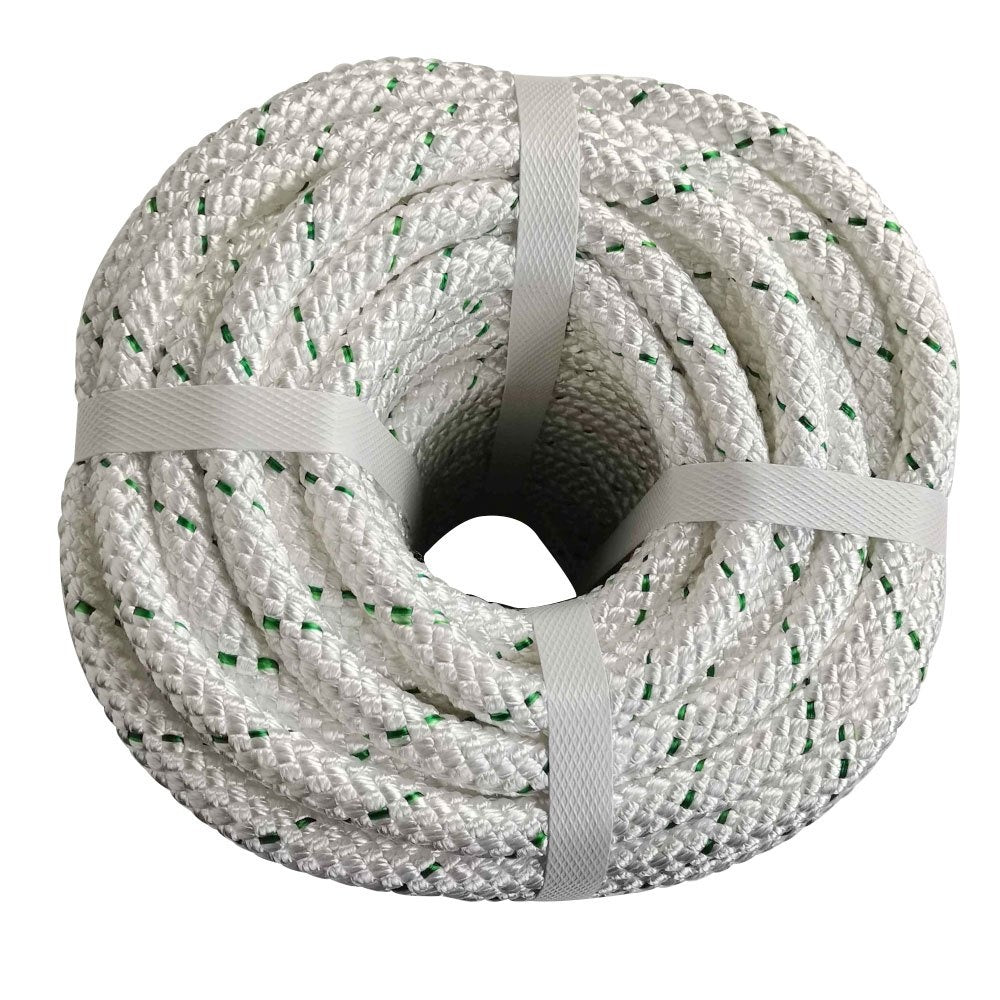 200ft white green polyester fiber rope 3 8 inch double