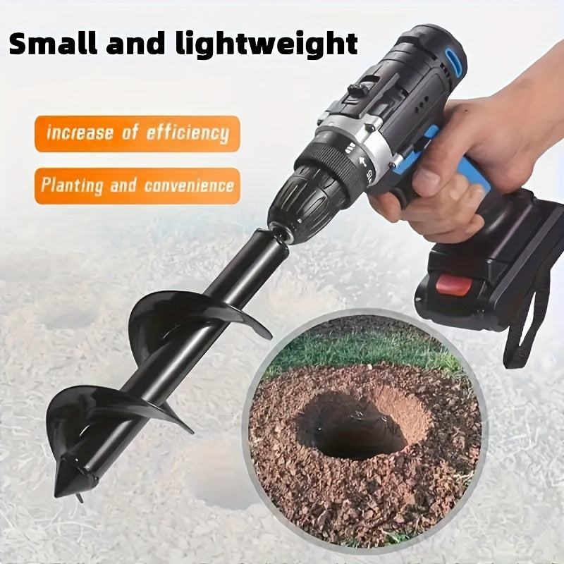 quick plant heavy duty auger drill bit metal garden tool
