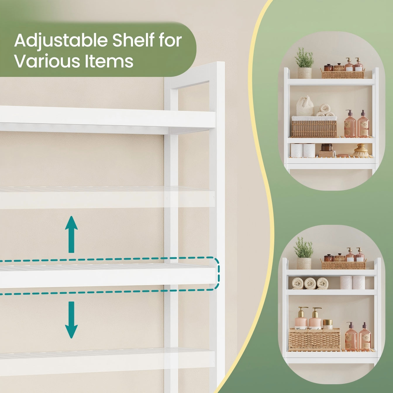 shelf unit toilet bathroom organizer