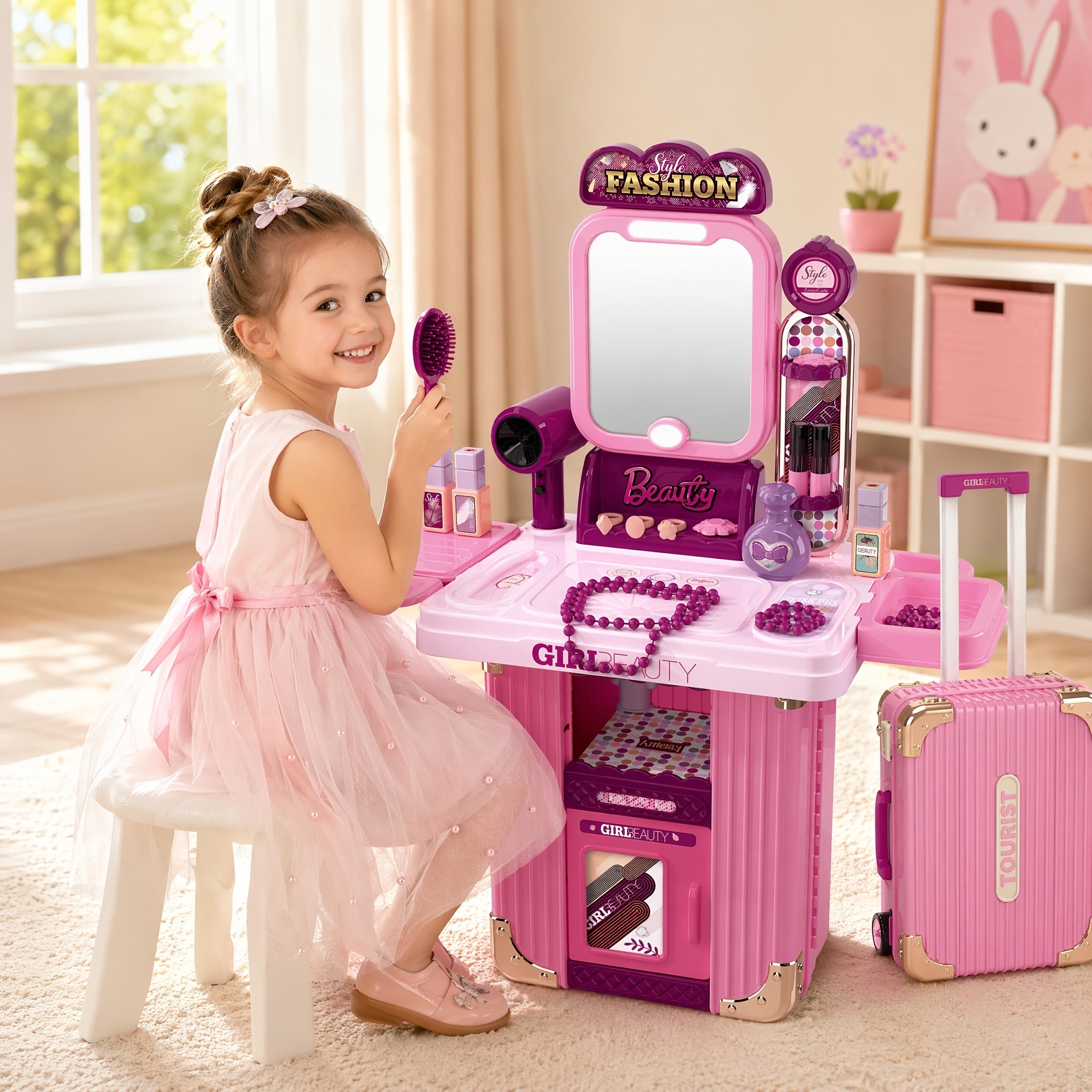 2 in   toy portable suitcase makeup