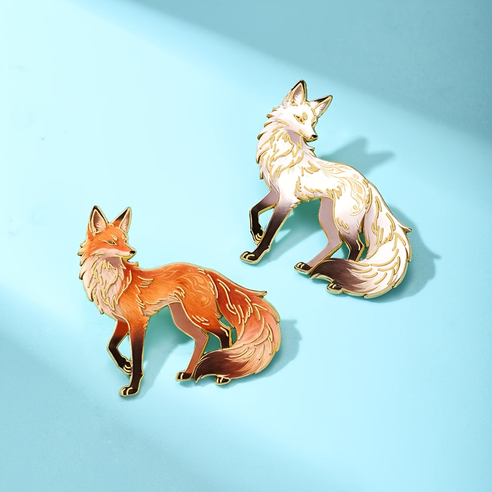 fantasy gradient elegant     fox enamel pin