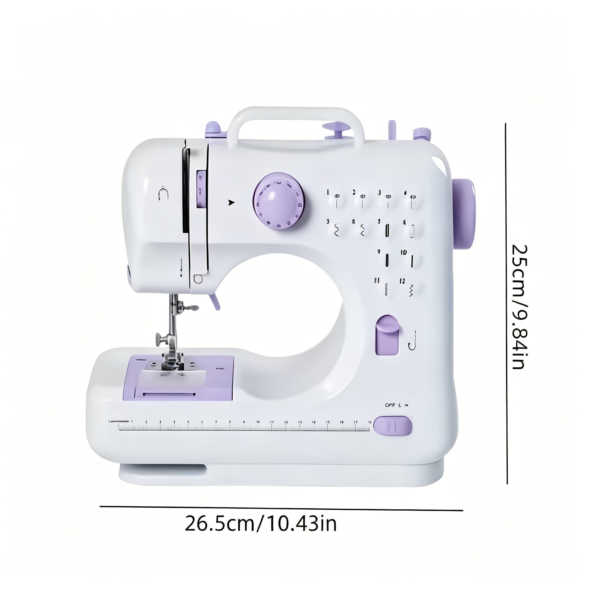 portable sewing machine beginners 12 stitches led light