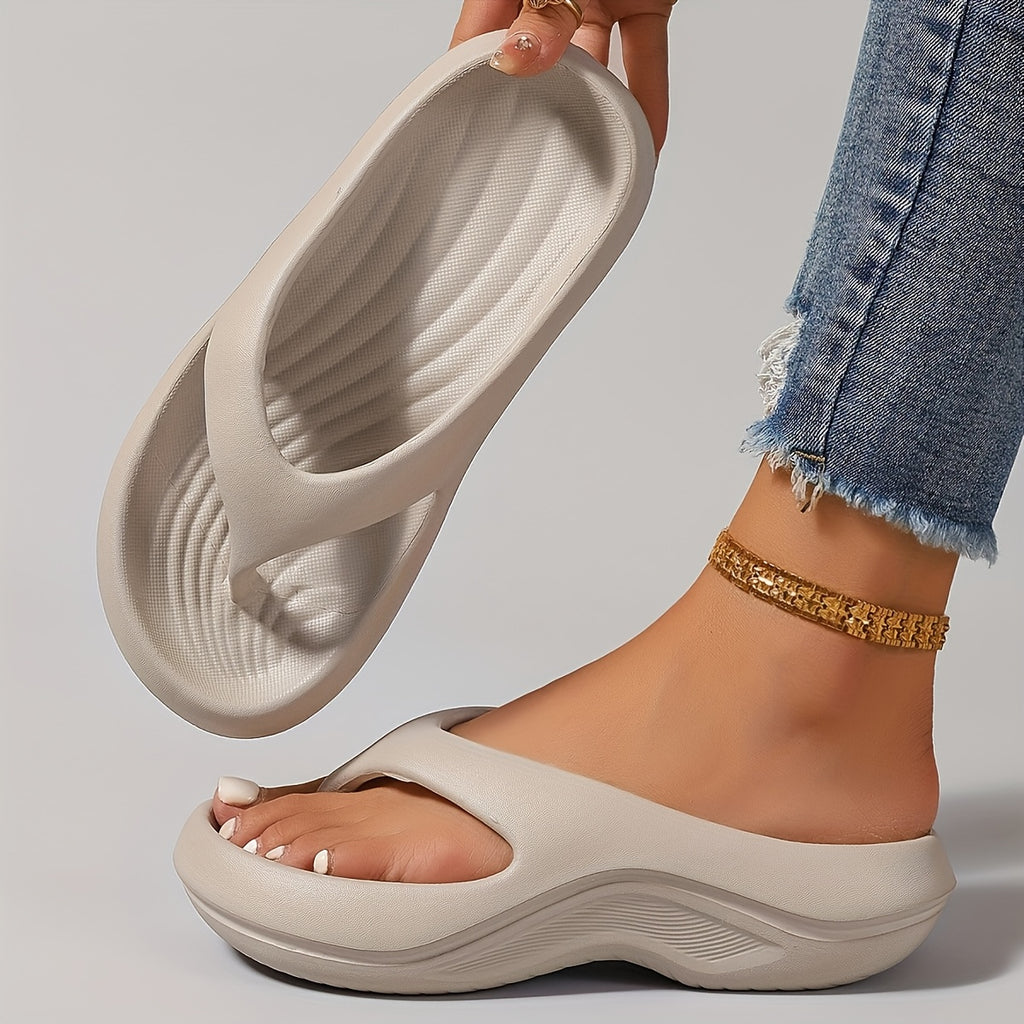 women retro eva slippers arch support thick sole   heel