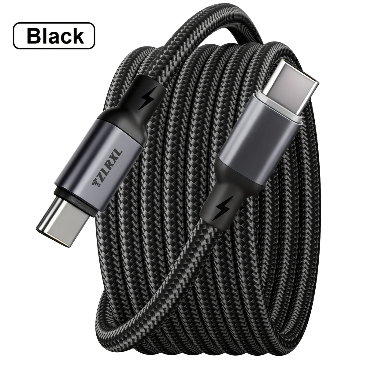 type c 100w nylon braided super fast charging data cable