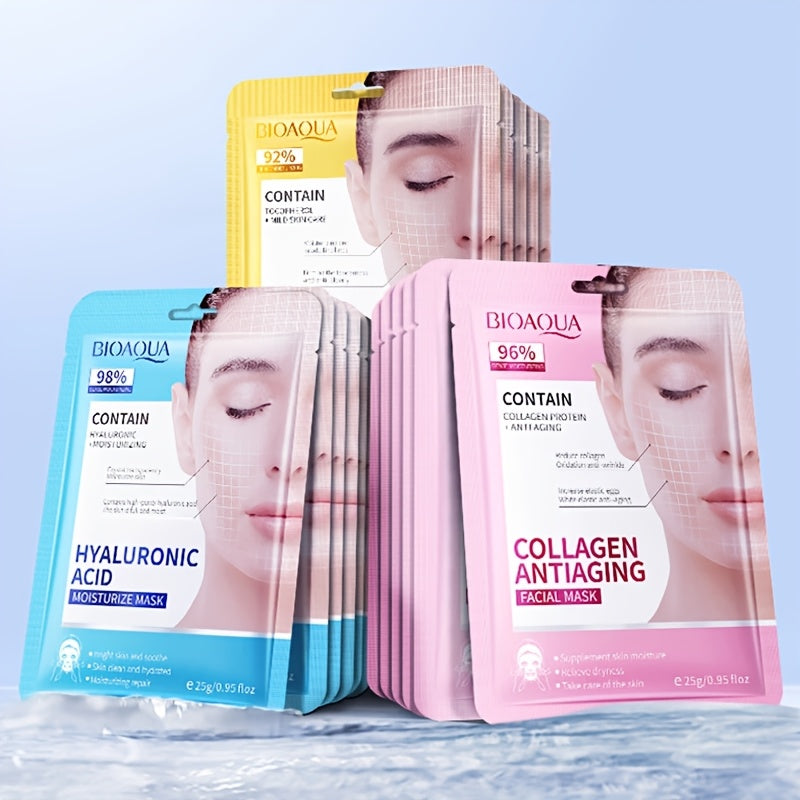 hyaluronic acid collagen face mask set 30pcs