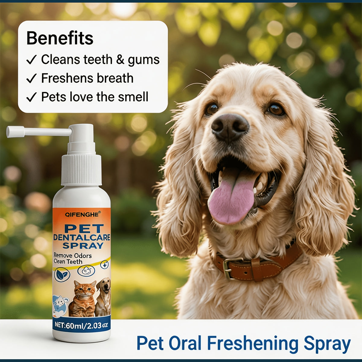 oral spray   pet breath freshener