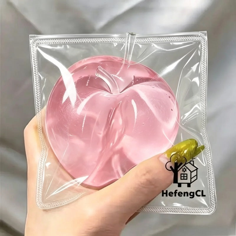 new transparent pink   stress toy ultra soft