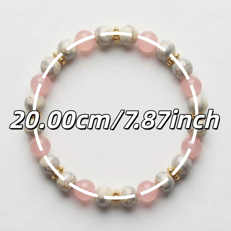 anxiety pink white contrast natural   quartz womens