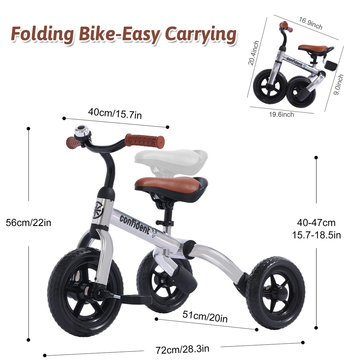 3in 1 tricycle toddlers age 2 years old boys girls