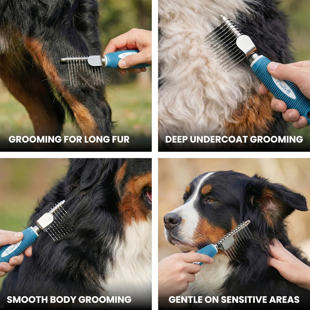 dematting comb dogs cats pet grooming brush rounded