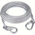 stainless   leash features reflective rust proof