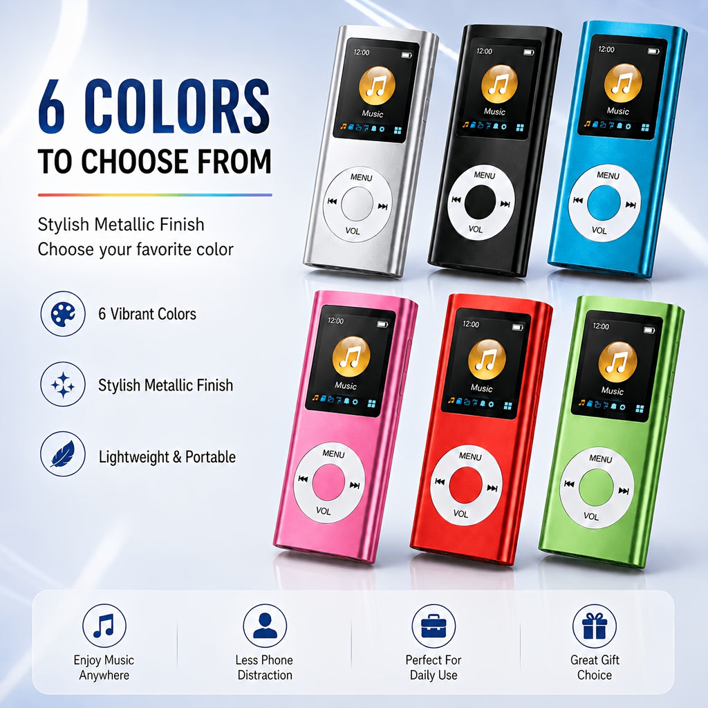 portable mp3 player stylish   a 1 8 inch lcd screen
