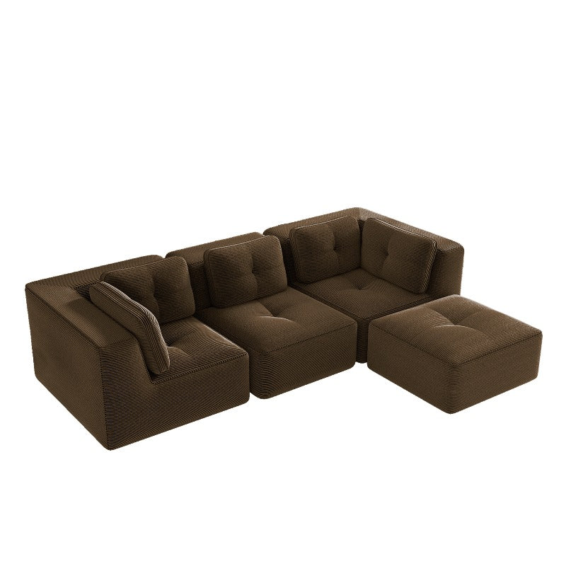 modern modular sectional sofa living room corduroy fabric 3