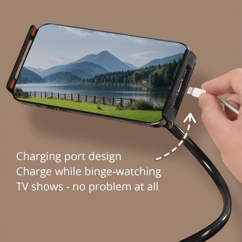 360 degree universal flexible hose phone holder phone stand