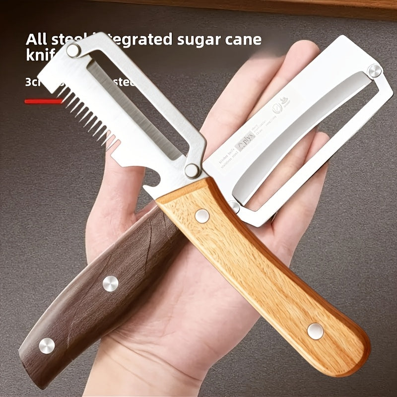2pcs stainless steel wooden handle peeler commercial