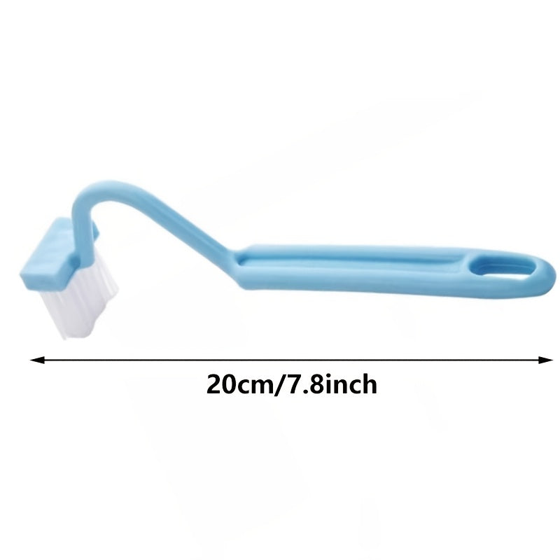1pc blue v shaped toilet brush innovative s shaped curved