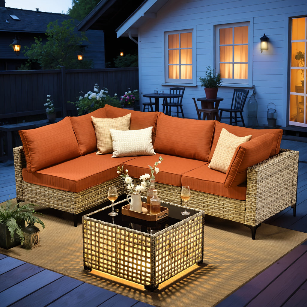 2 3 5 8 10pcs deep seat outdoor patio furniture set outside
