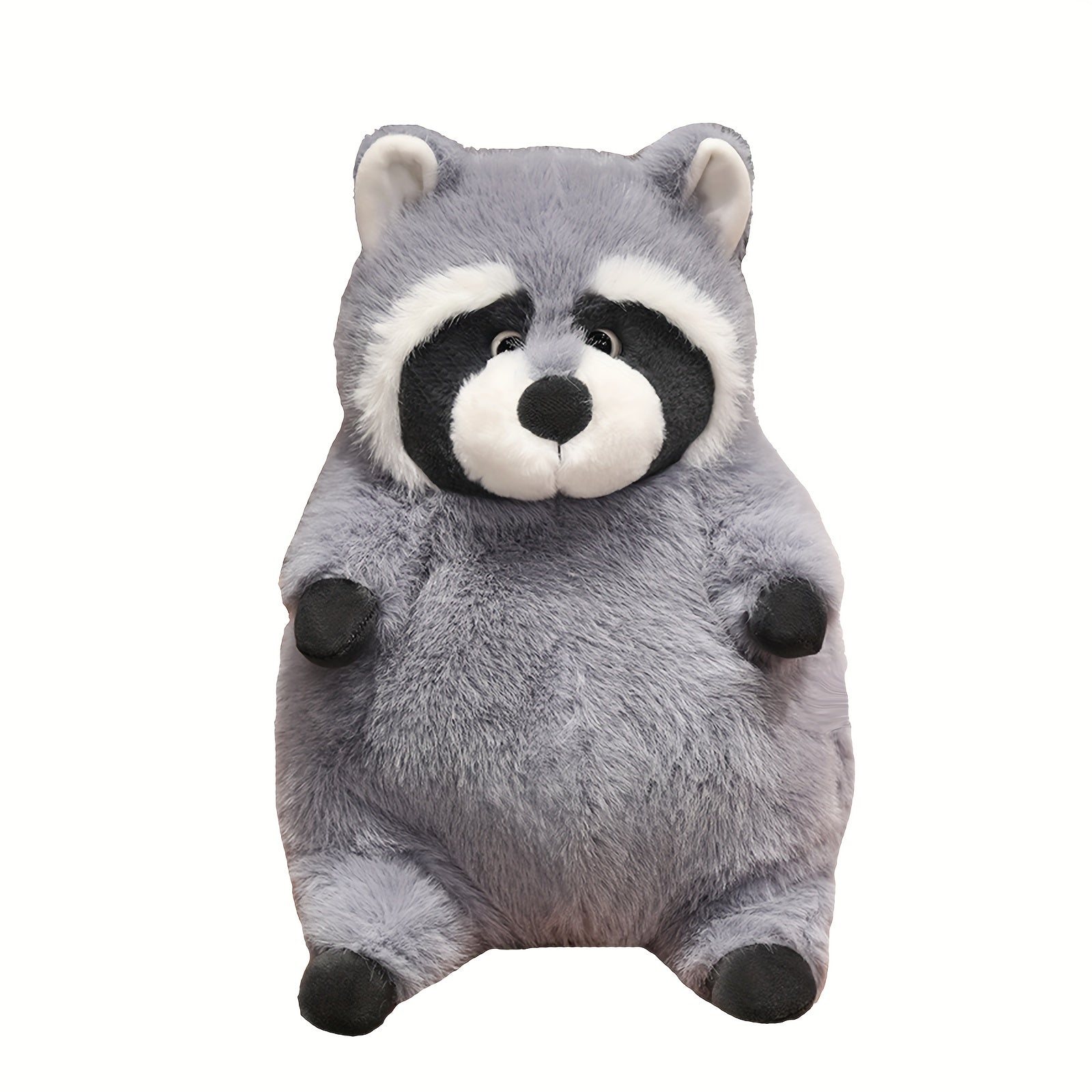 cute raccoon stuffed animal plushie gray raccoon plush toy