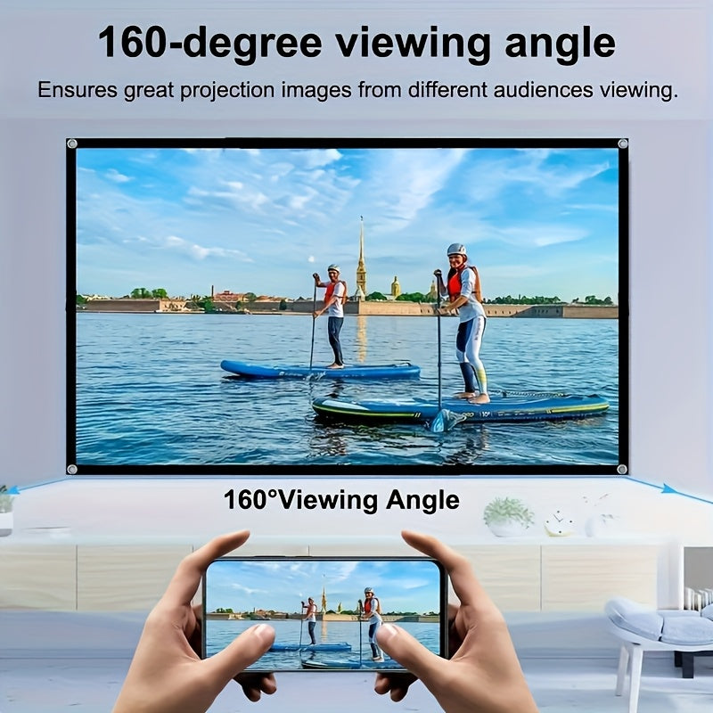 60 inch 4k portable projection screen foldable high