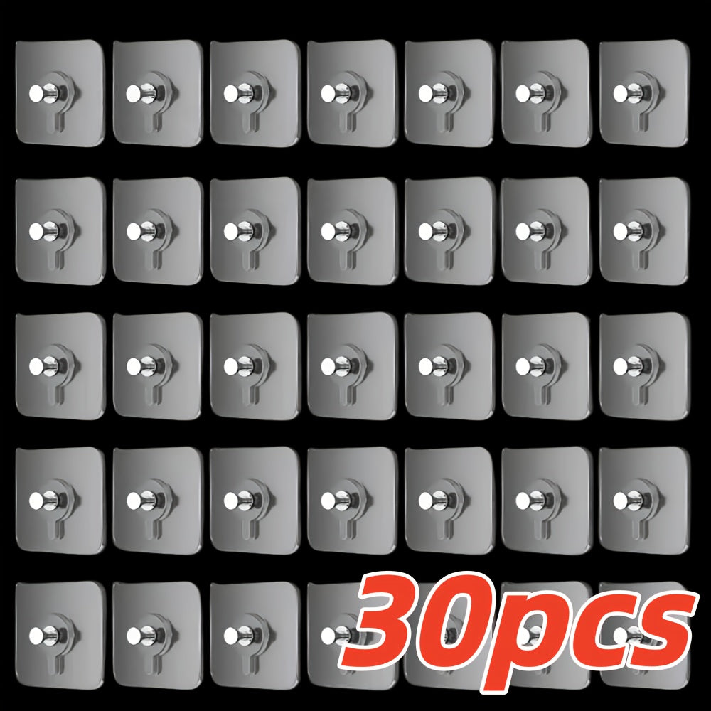 30pcs heavy duty self   wall hooks no nails drilling