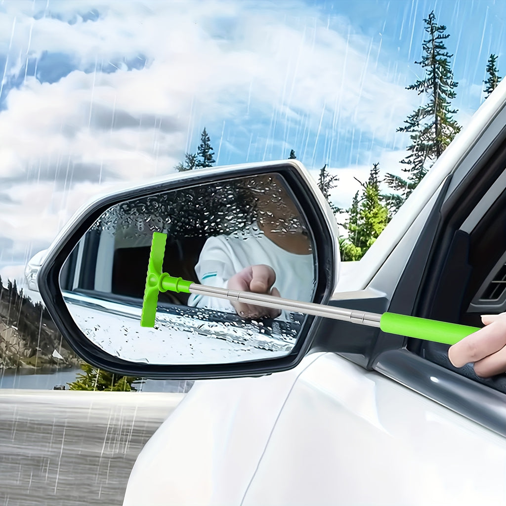 1pc handheld telescopic car brush portable rearview mirror